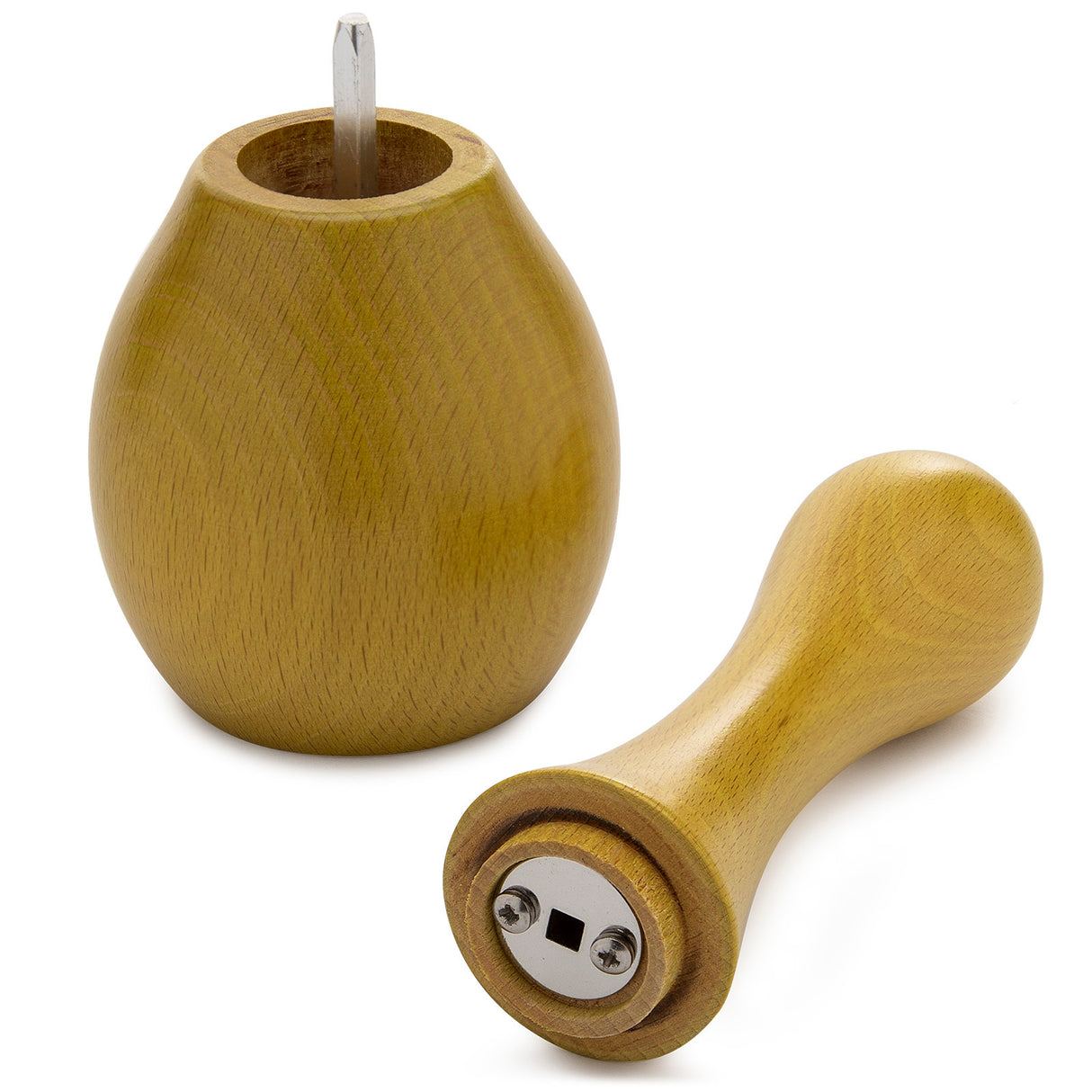 Maracas 9-Inch Beechwood Spice Mill (Green and Red, 2-Pack)