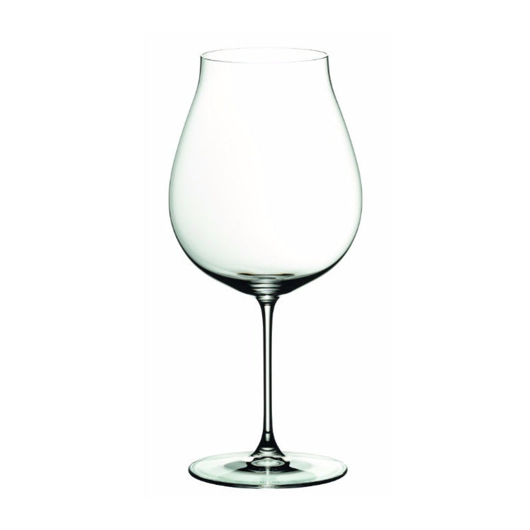 Riedel New World Pinot Noir Wine Glass (4-Pack) with Microfiber Polishing Cloth