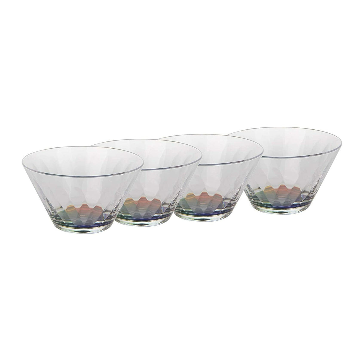 Mind Reader RSAL4-CLR Small Acrylic Multi-Purpose Bowls 4-Pack