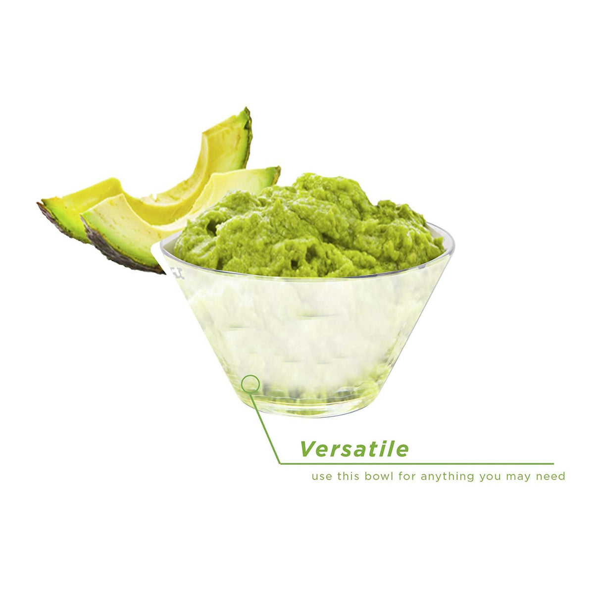 Mind Reader RSAL4-CLR Small Acrylic Multi-Purpose Bowls 4-Pack