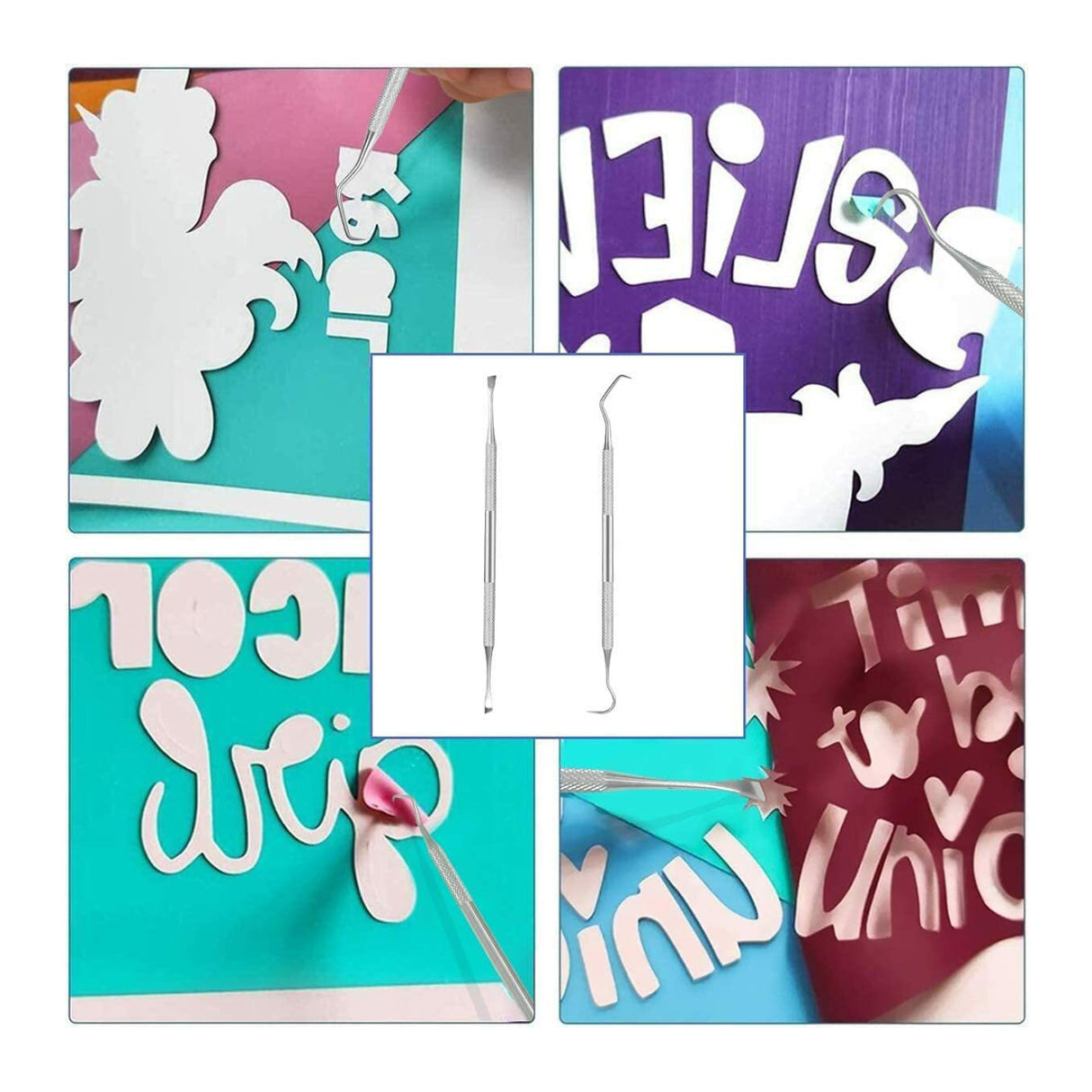 JTIEO Craft Weeding Tools Kit for Weeding Vinyl or Silhouettes (26-Pack)