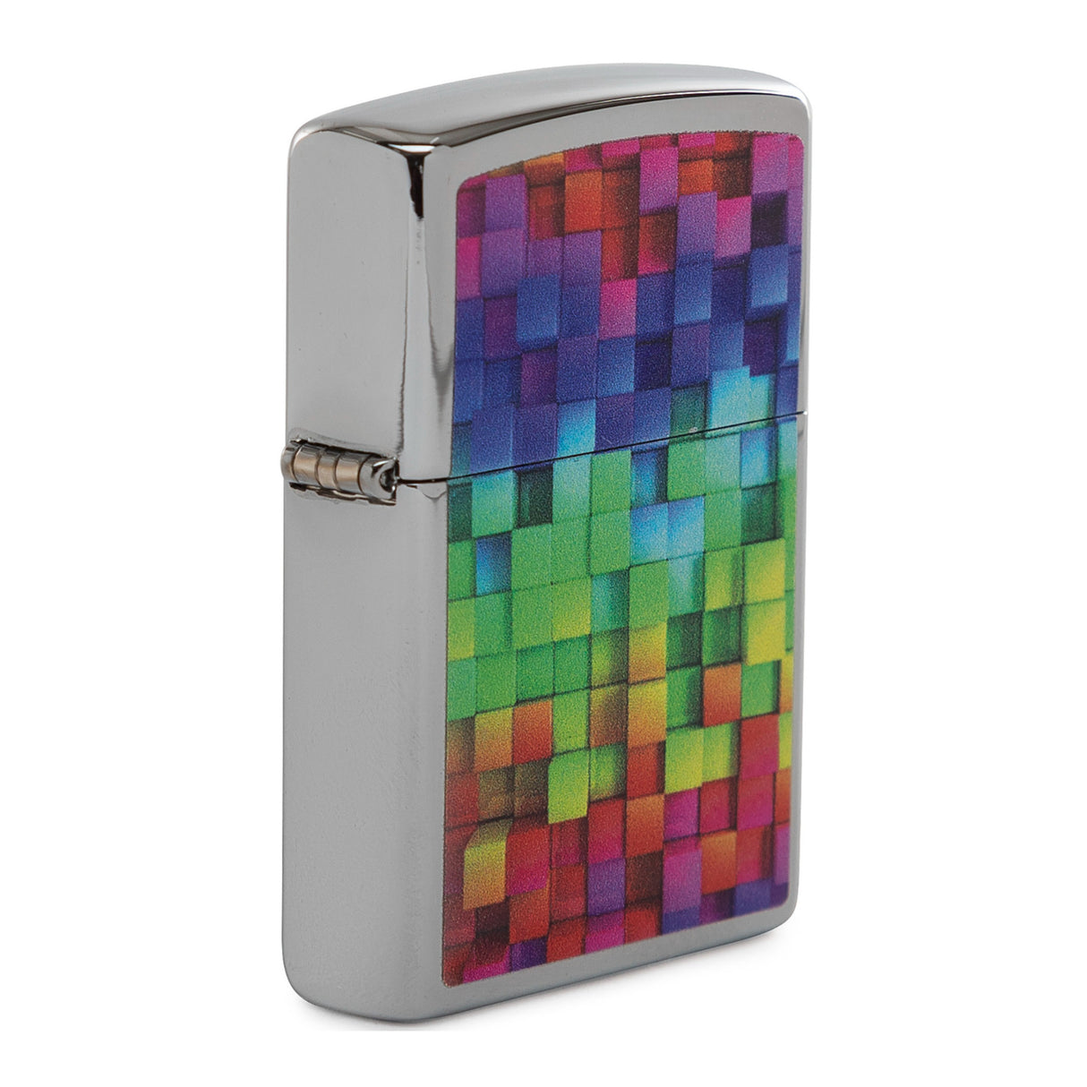 Zippo Rainbow Weave on Chrome Lighter