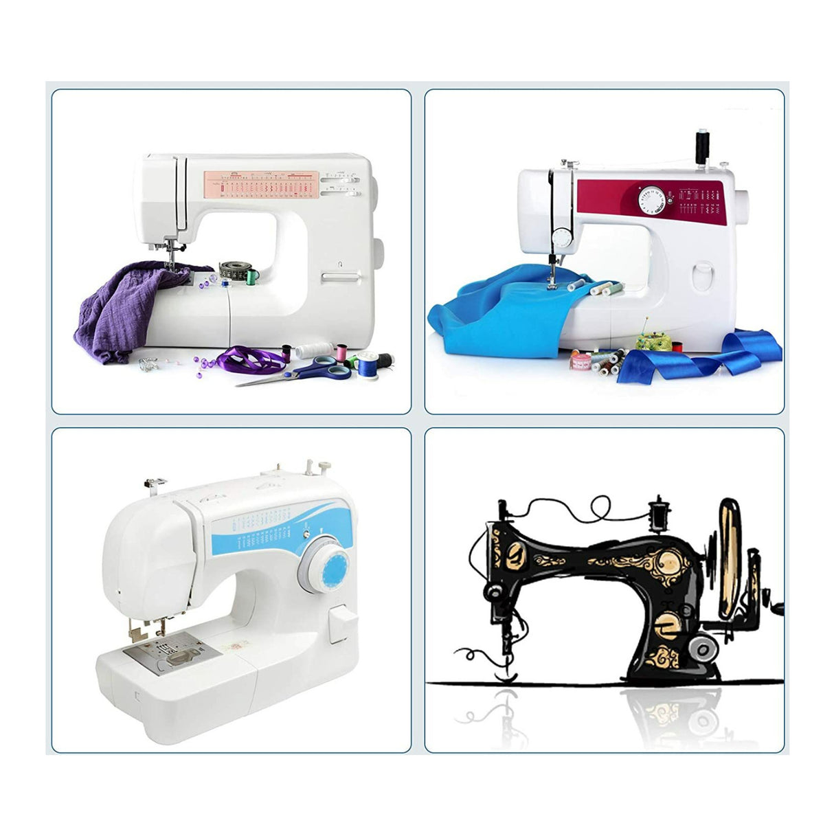 Koorito 36-Piece Bobbins and Sewing Threads Set with Case & Soft Measuring Tape