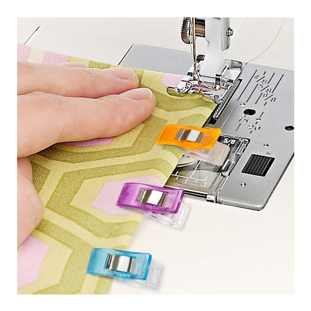 MumCraft Multipurpose Sewing Clips with Tin Box Package (Assorted Colors,100-Pk)