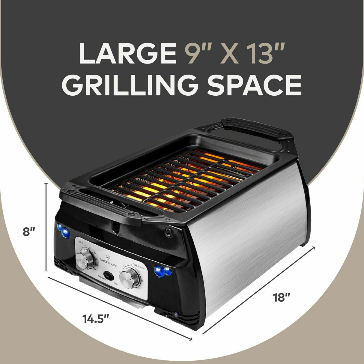 ChefWave Sosaku Smokeless Infrared Rotisserie Indoor Tabletop Grill