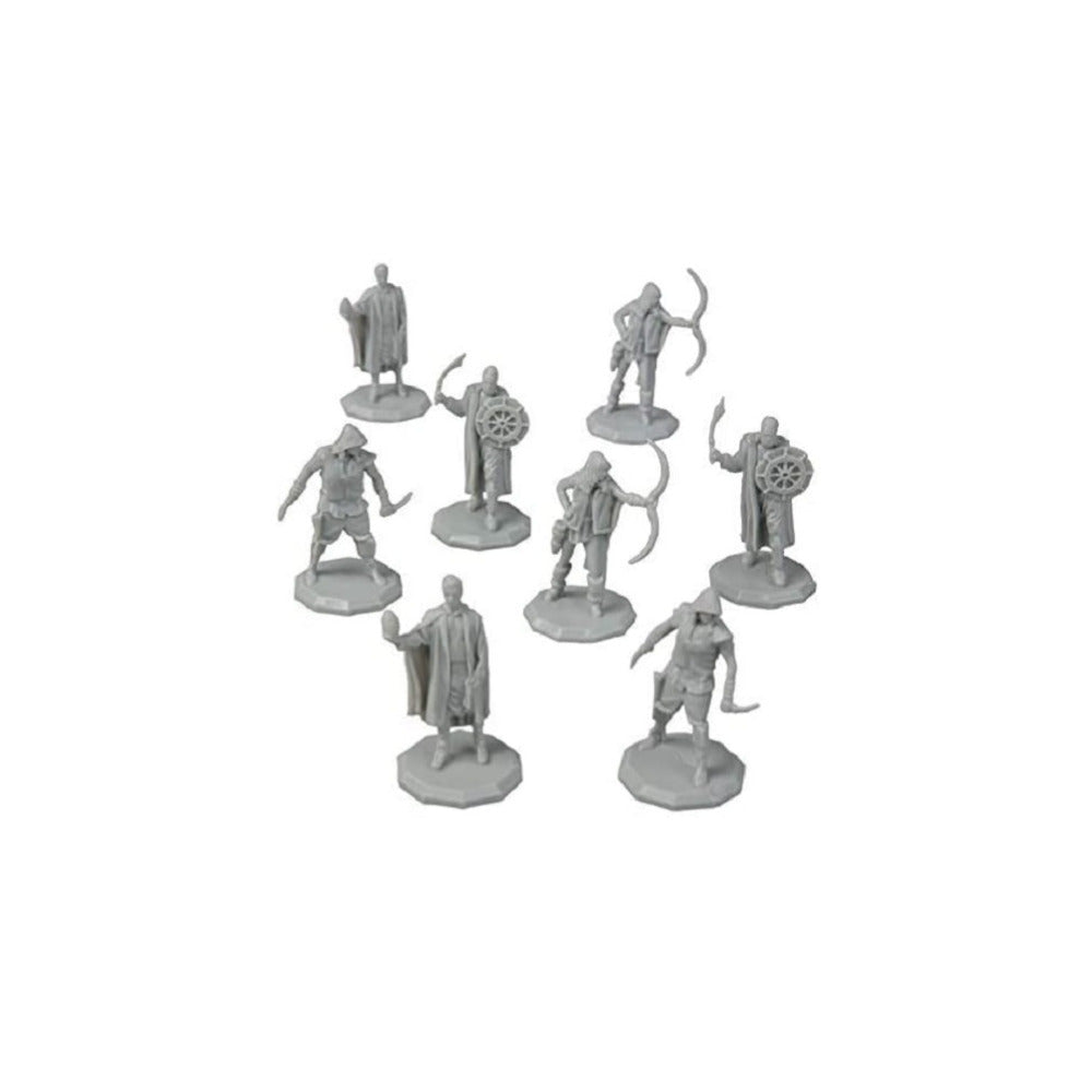 Monster Protectors Unpainted Fantasy Bandit Mini Figures (8-Pack)