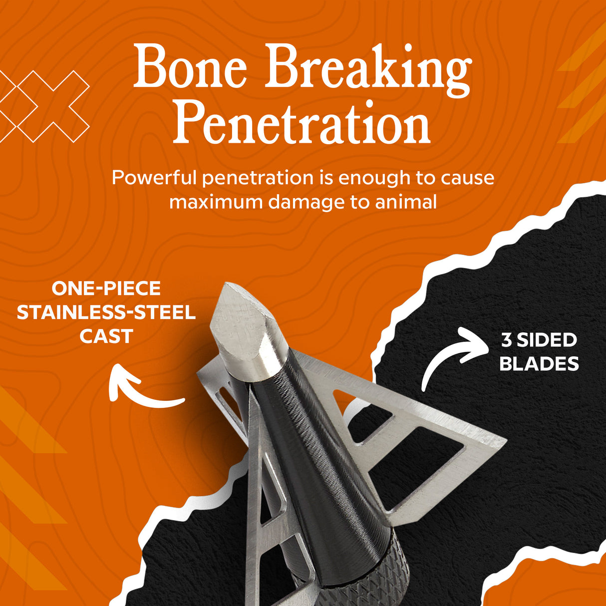 BELOW ZERO Hunting Broadheads/Crossbow & Compound Bow Arrow Heads (6 Pieces)