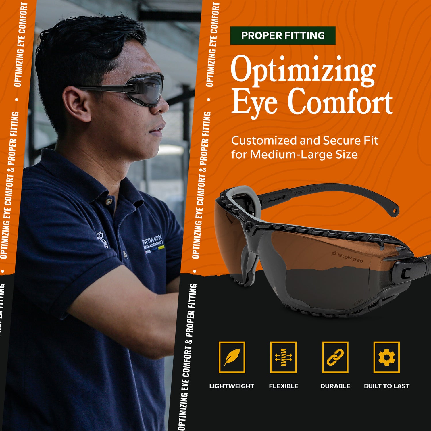 BELOW ZERO Ballistic Protection Glasses