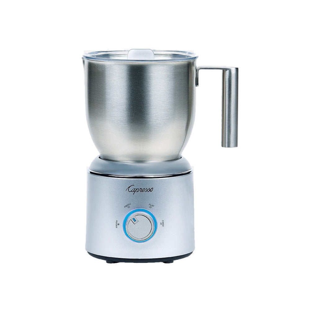 Capresso 209.05 Froth Select (Silver) with Espresso Cup and Saucer Set (2-Pack)