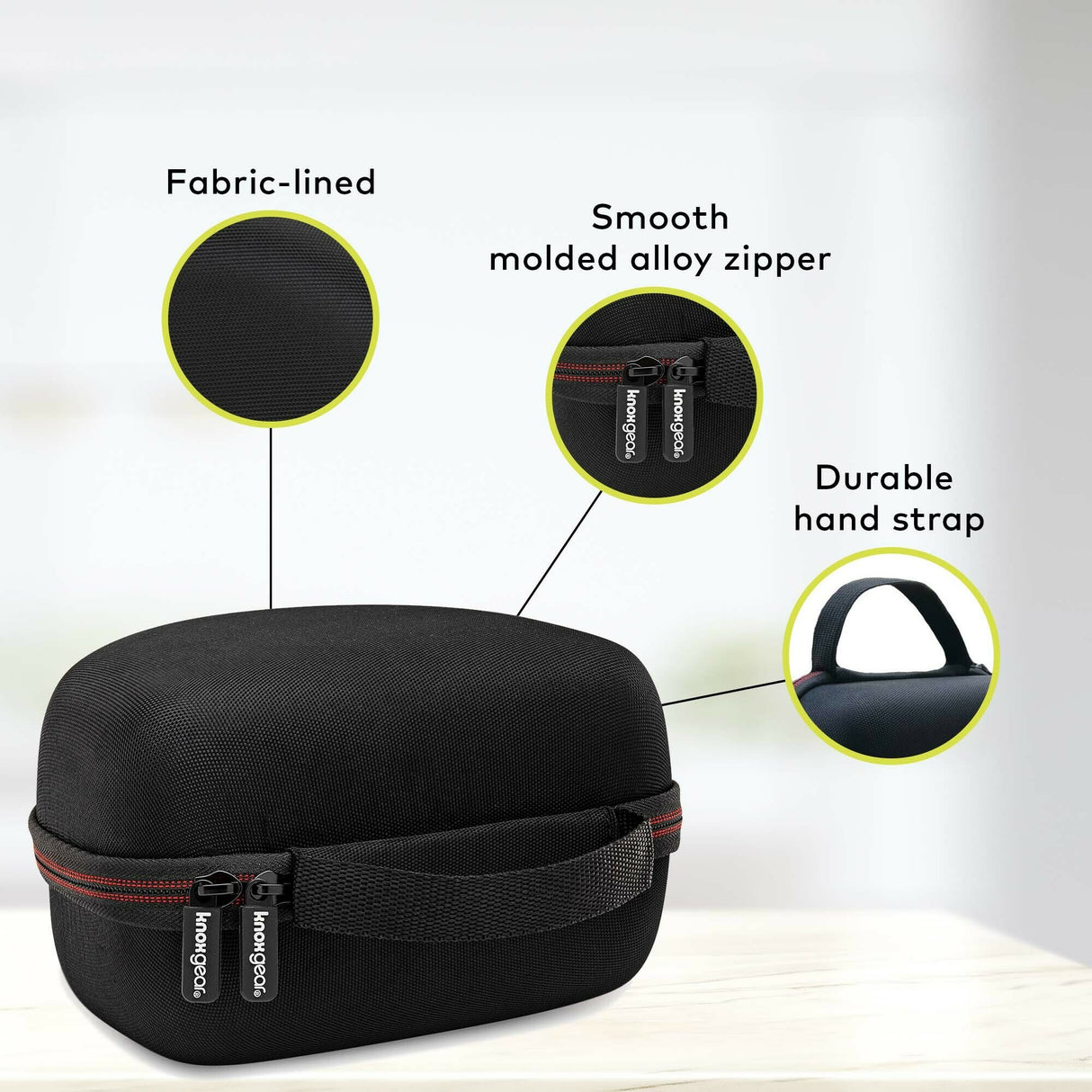 Knox Gear Pro Headphone Case for Inward-Folding Studio Monitor Headphones