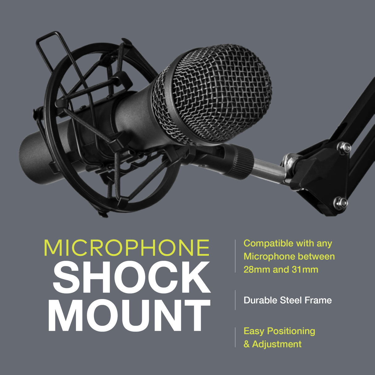 Knox Gear Shock Mount for Audio Technica ATR2100-USB Microphone