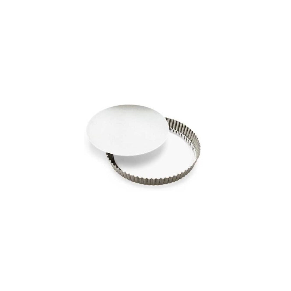 Paderno World Cuisine Medium Tart Flan with Loose Removable Bottom