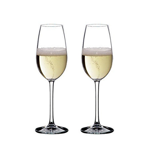 Riedel Overture Champagne Glass (6-Pack) with Wine Pourer and Polishing Cloth