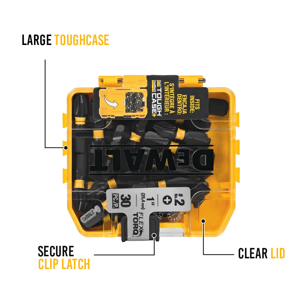 DeWalt FlexTorq Impact Phillips Driver Bit Set (1/4-Inch x 1-Inch, 30-Piece)