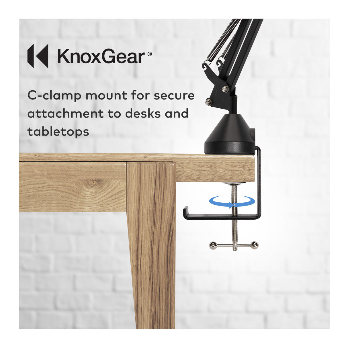 Knox Gear Desktop Boom Arm Microphone Stand