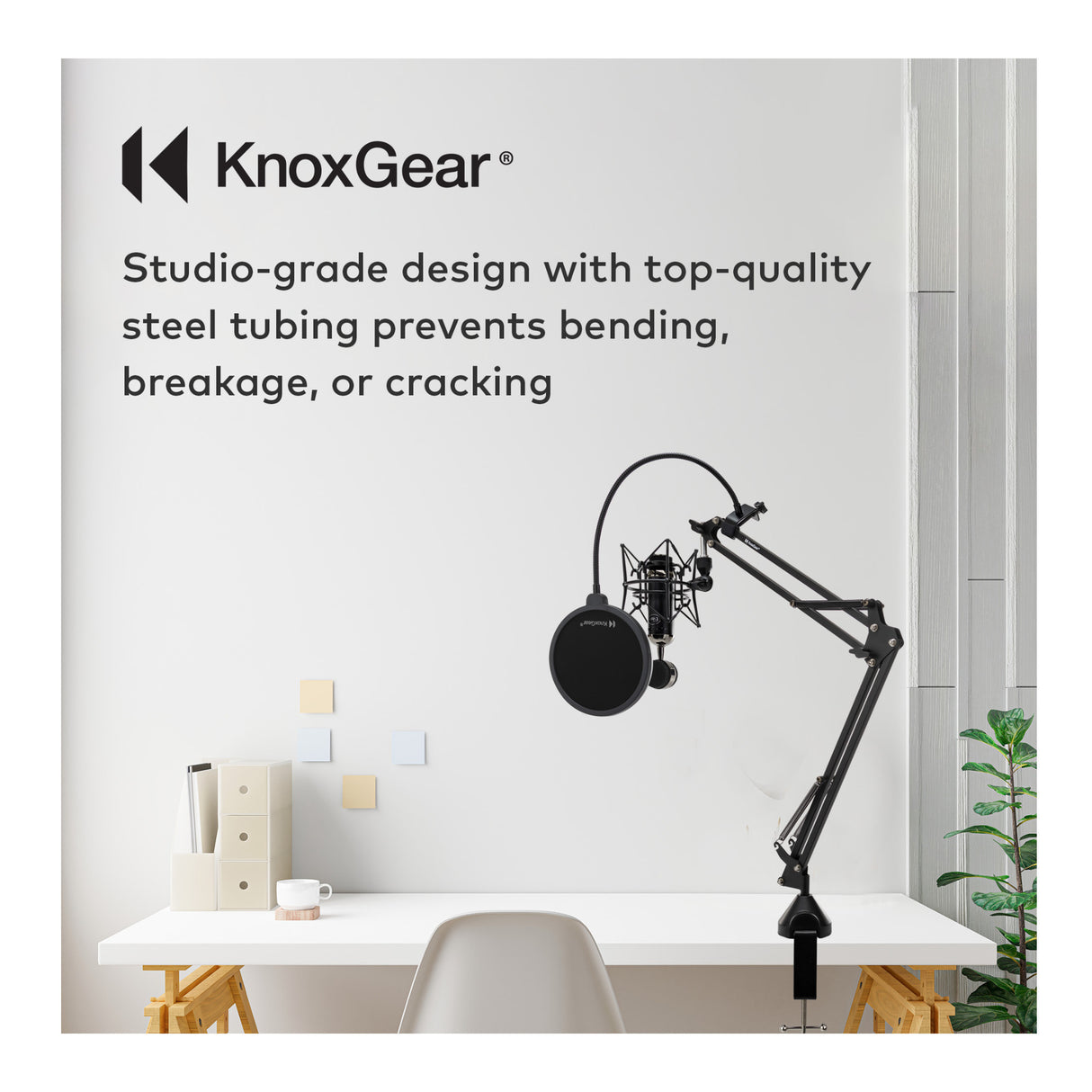 Knox Gear Desktop Boom Arm Microphone Stand