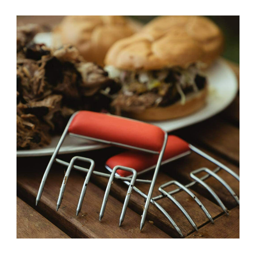 Union Square Group Charcoal Companion Meat Claws Lifter and Meat Shredder (Red)