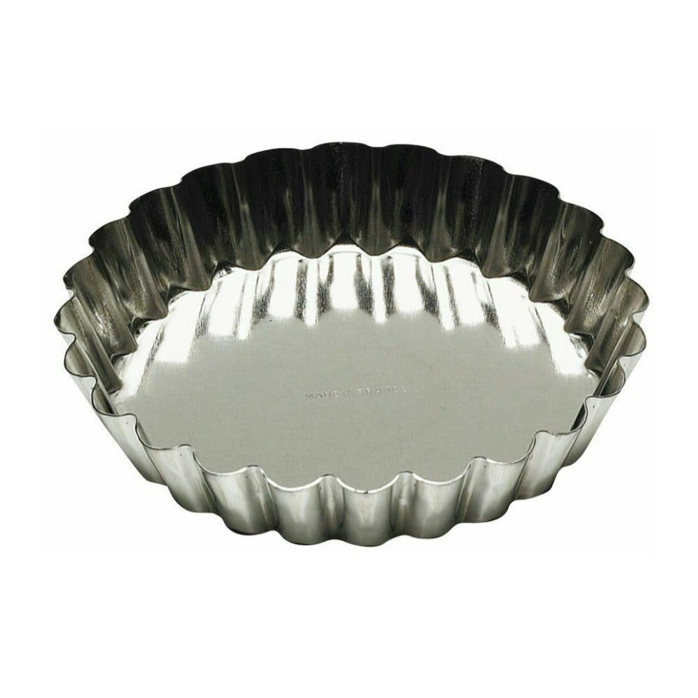 Gobel Tart Mold Fluted Round Tin (8 x 8 x 1cm)