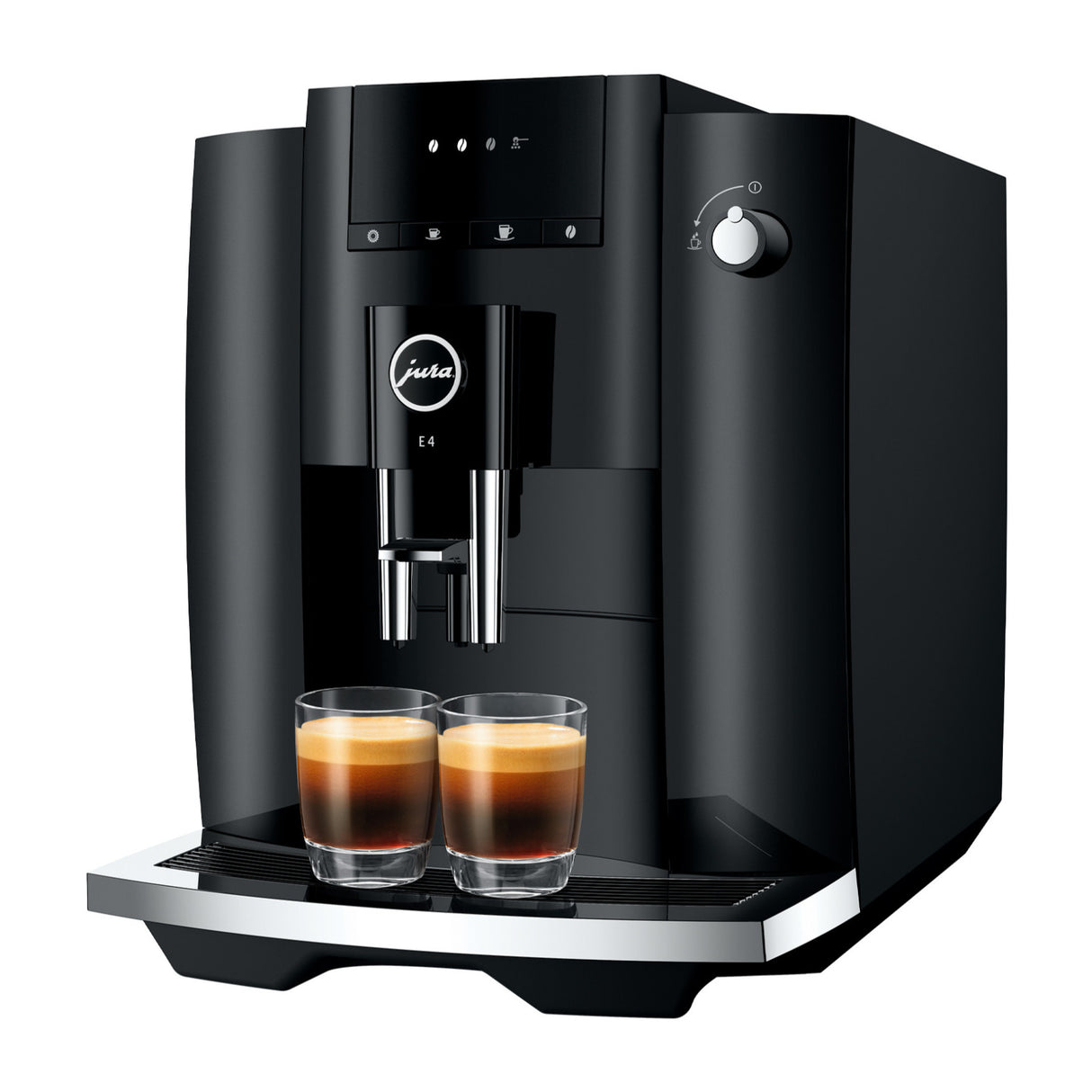 Jura E4 Automatic Coffee Machine (Piano Black)