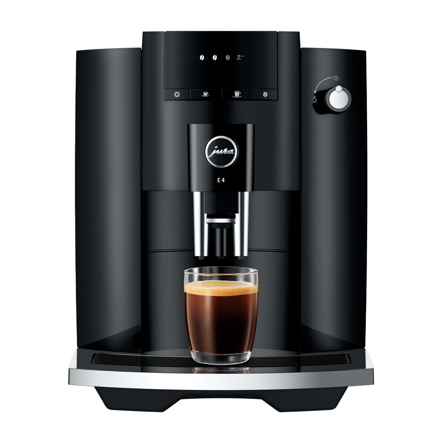 Jura E4 Automatic Coffee Machine (Piano Black)