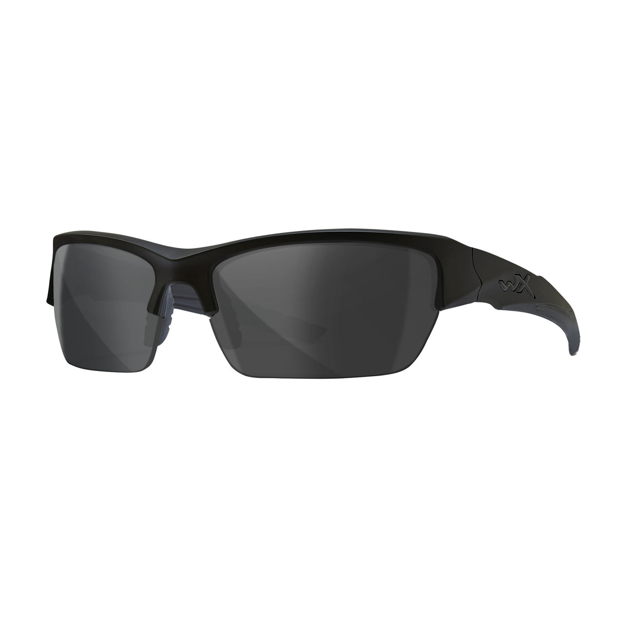 Wiley X Changeable WX Valor Sunglasses (Smoke Gray, Clear Lens and Matte Black)