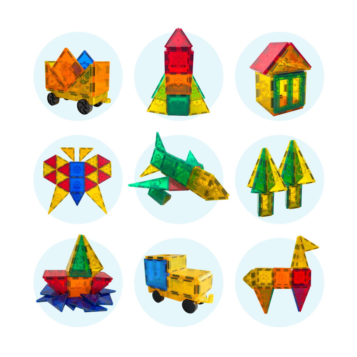 Tytan Magnetic Tiles and Building Blocks Set (60-Piece)