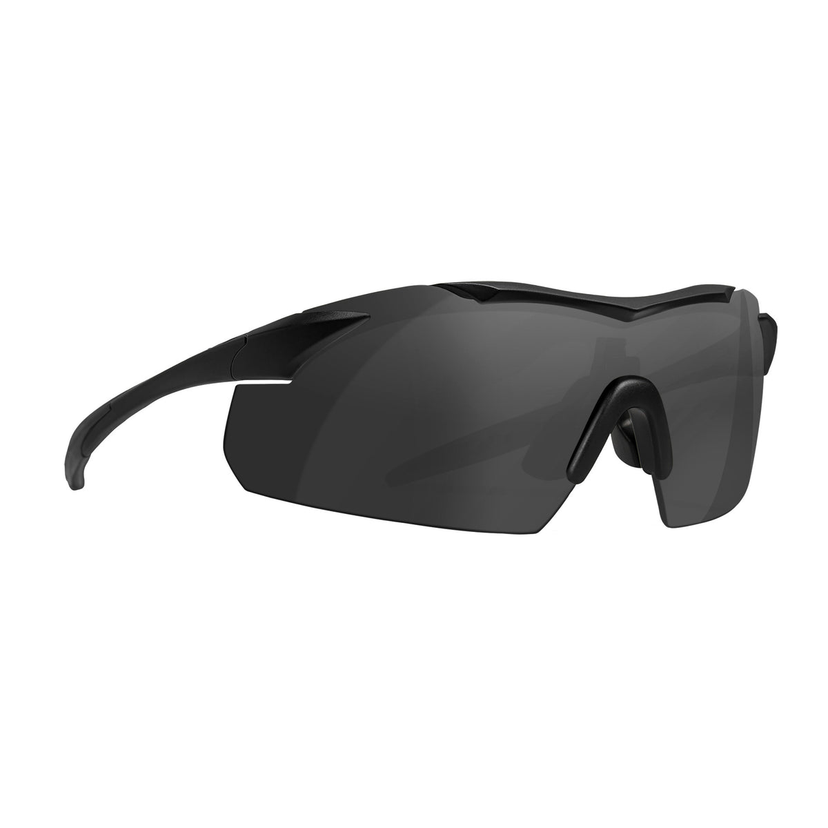 Wiley X Changeable WXVapor Sunglasses (Smoke Gray, Clear Lens)