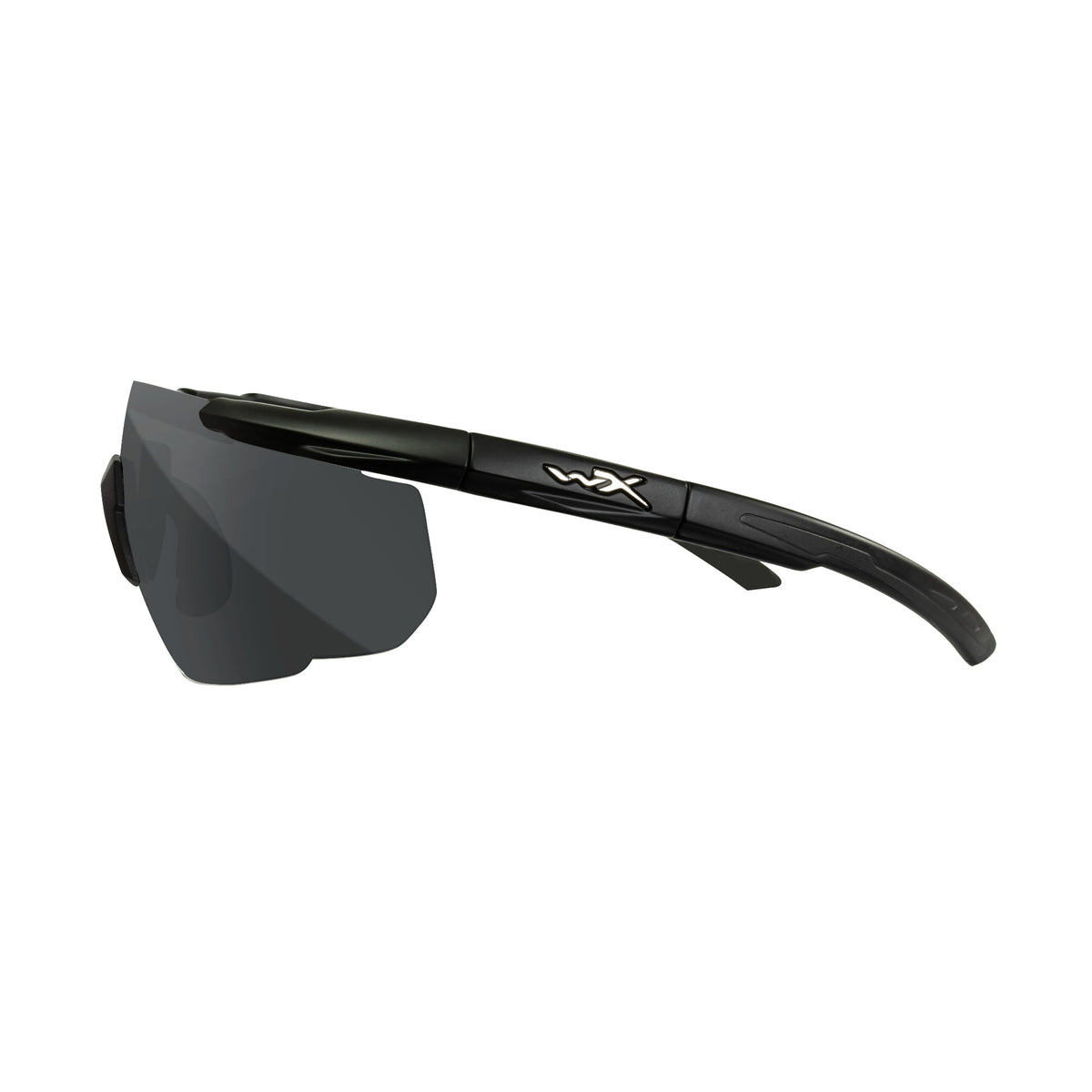 Wiley X Changeable Saber Advanced Sunglasses (Smoke Gray Lens, Matte Black)
