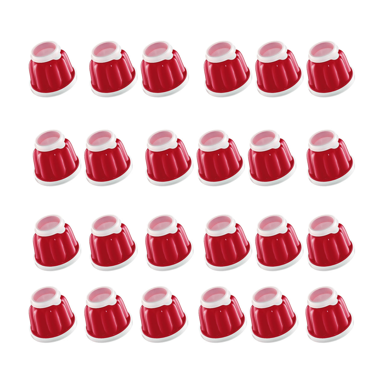 Kchenprofi Pudding Molds Red (24 Pack Bundle)