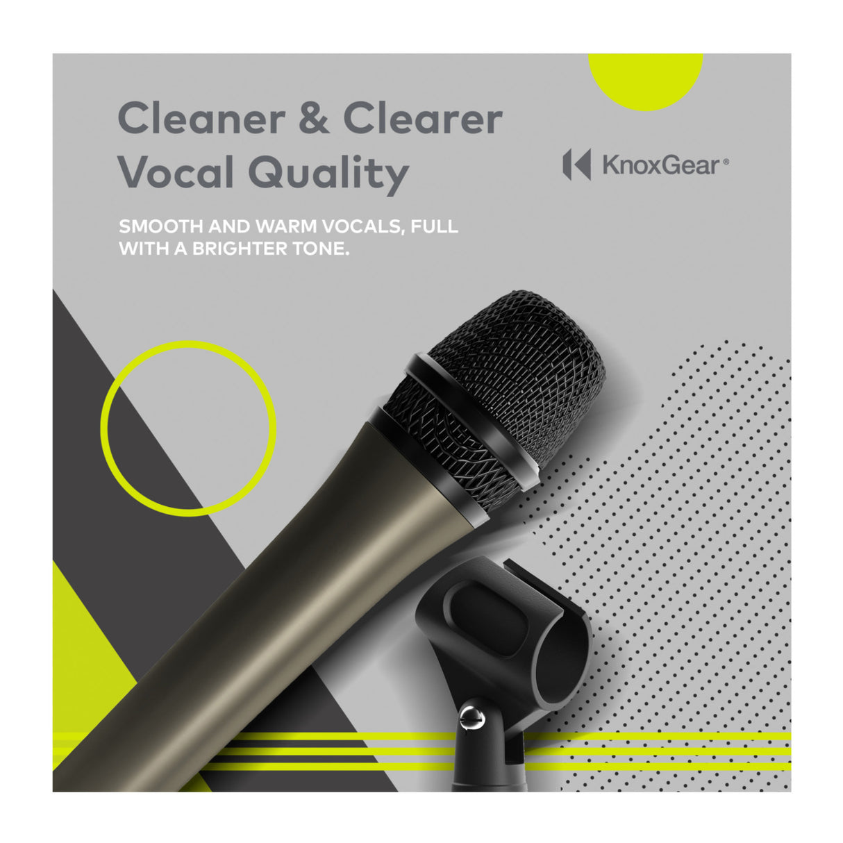 Knox Gear HDM-100 Uni-Directional Dynamic Cardioid Microphone (Clip Included)