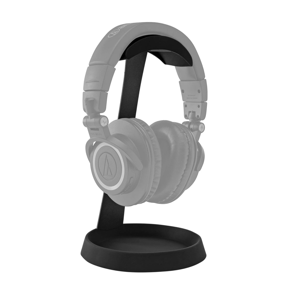 Knox Gear Aluminum Headphone Stand for Desk with Solid Base Mount (Black)