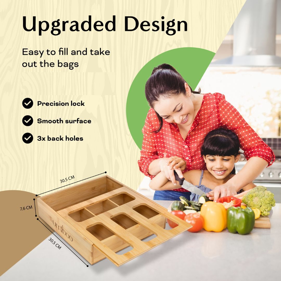Umiboo Bamboo Bag Storage Organizer