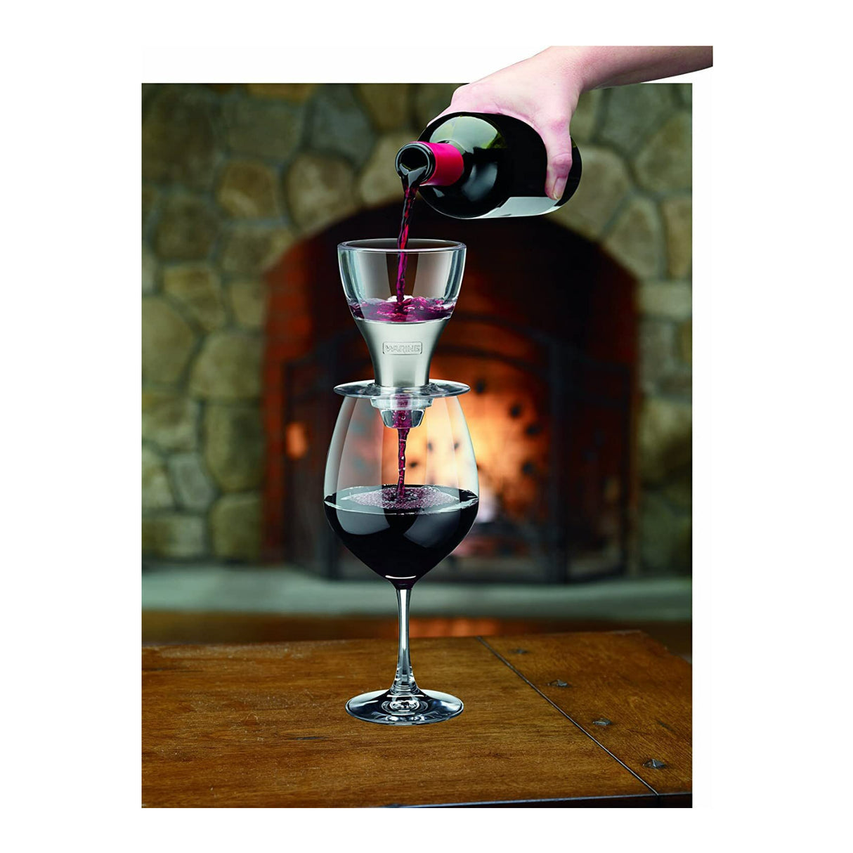 Waring Pro Professional Wine Aerator (Brushed Stainless Accents)