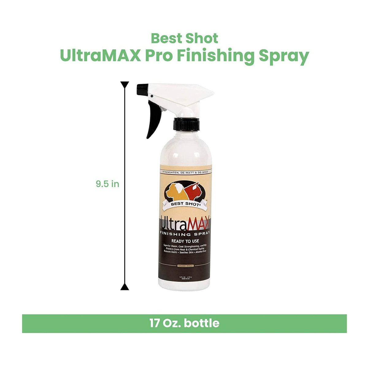 Best Shot UltraMAX Pro Ready to Use Alcohol-Free 17 Oz Finishing Spray