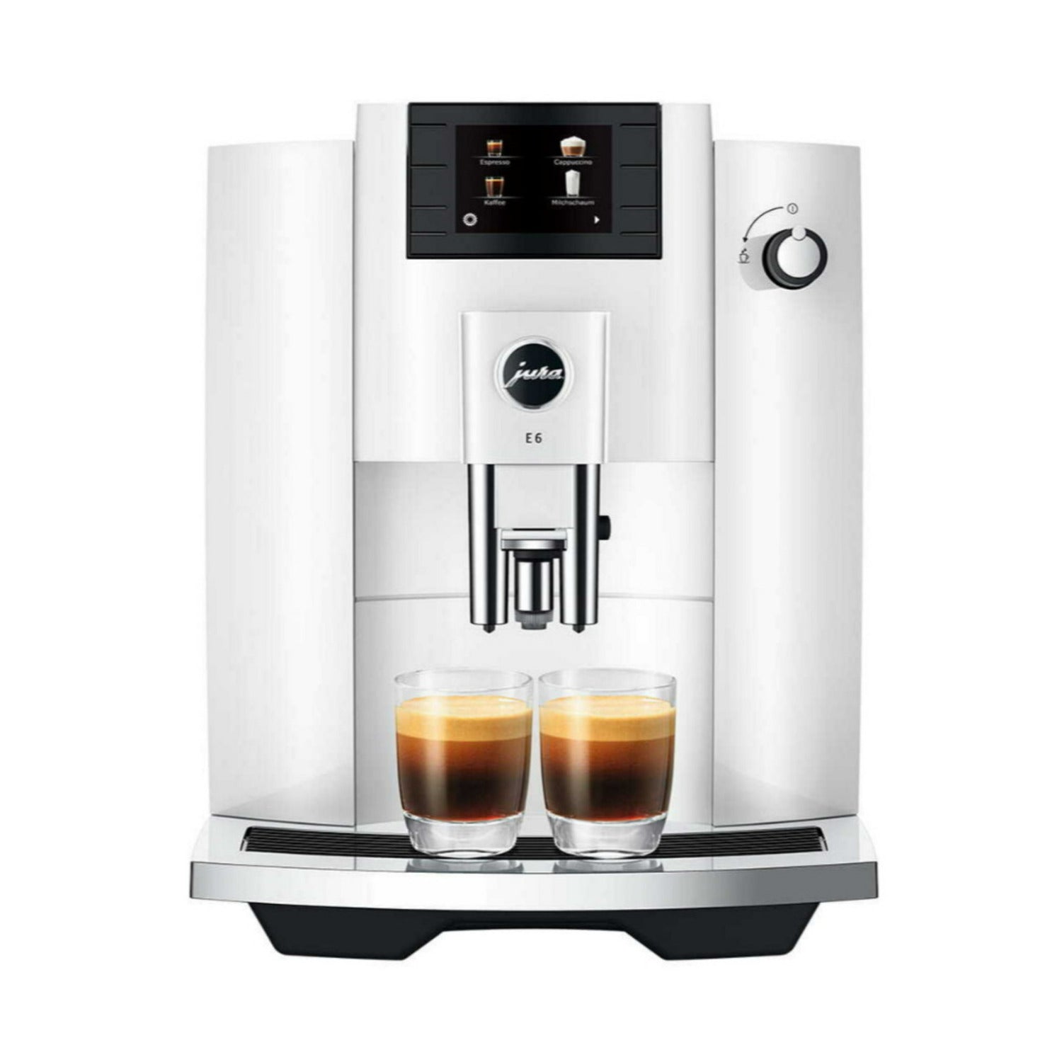 Jura 15559 E6 Automatic Espresso Machine with Easy Cappuccino Function (White)