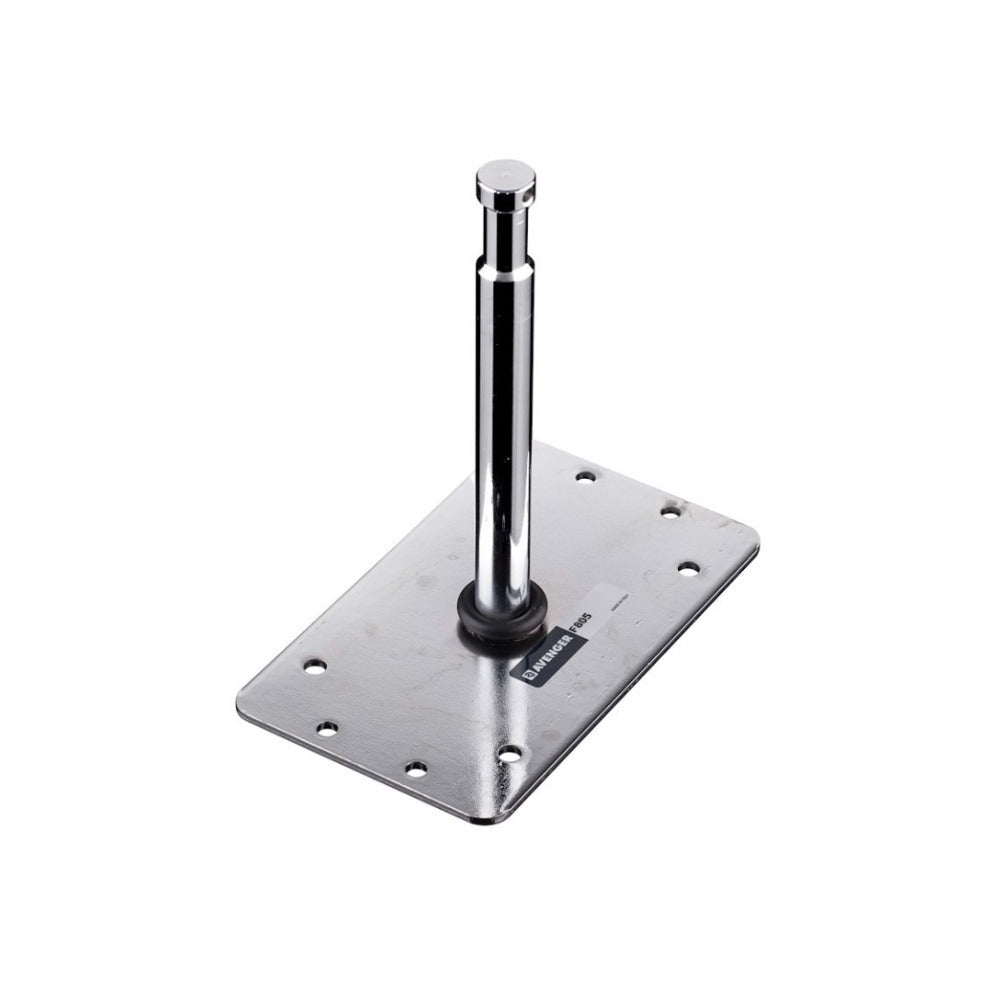 Avenger 6 inch Baby Wall Plate (5/8 inch Fixed Spigot with 8 Mounting Holes)