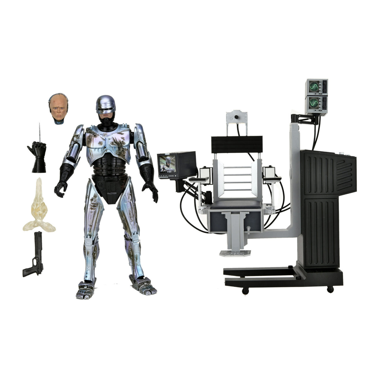 NECA 7-Inch Ultimate Battle-Damaged RoboCop & ED-209 10-Inch Action Figures