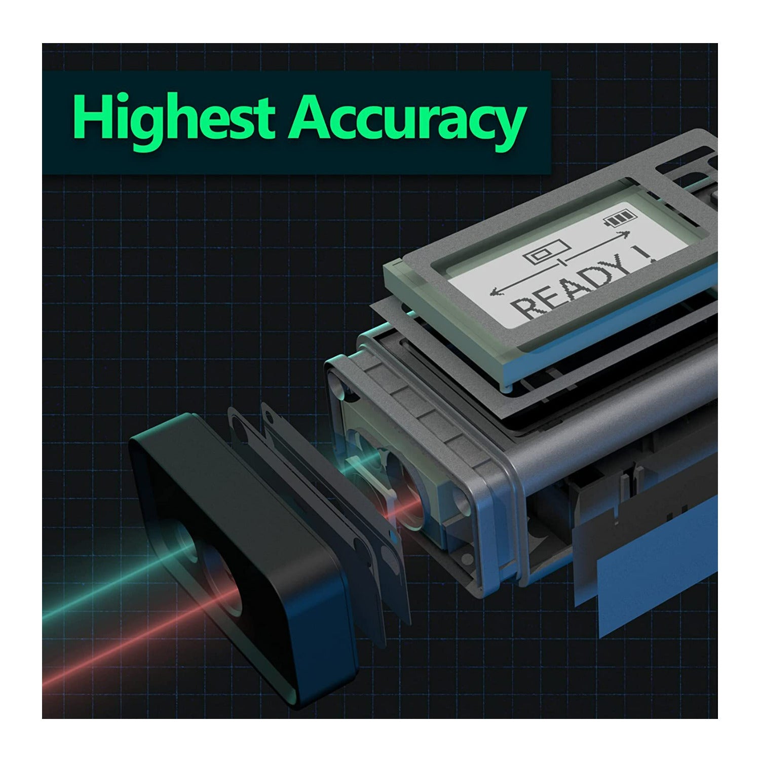 Magpie VH-80 262 Feet Range and 3 in 1 Measurements Laser Measurement Tool