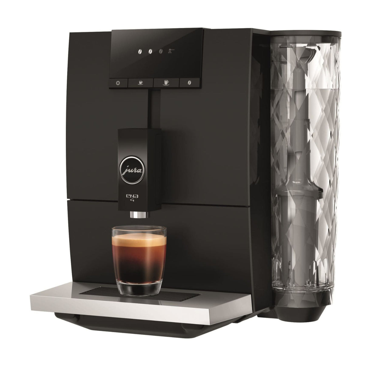 Jura ENA 4 Coffee Machine (Metropolitan Black) with Cleaning Tablets and Filters