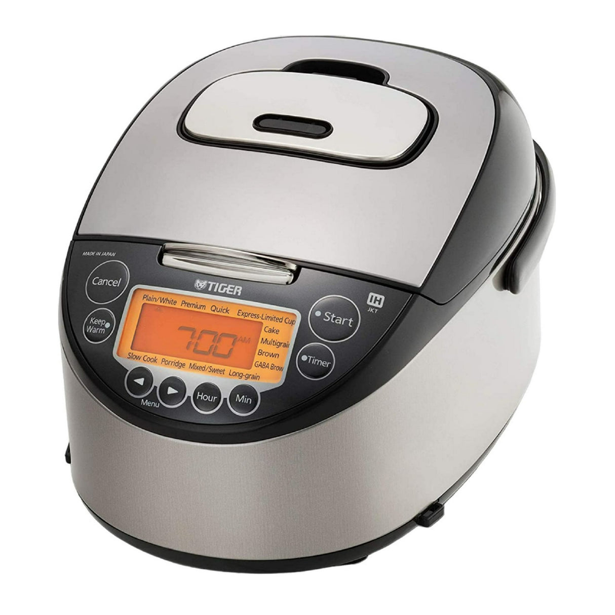 Tiger JKT-D18U 10-Cup Induction Heating Rice Cooker (Black and Stainless Steel)