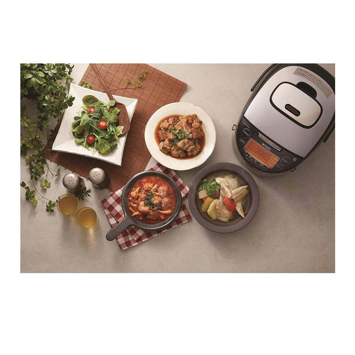 Tiger JKT-D18U 10-Cup Induction Heating Rice Cooker (Black and Stainless Steel)