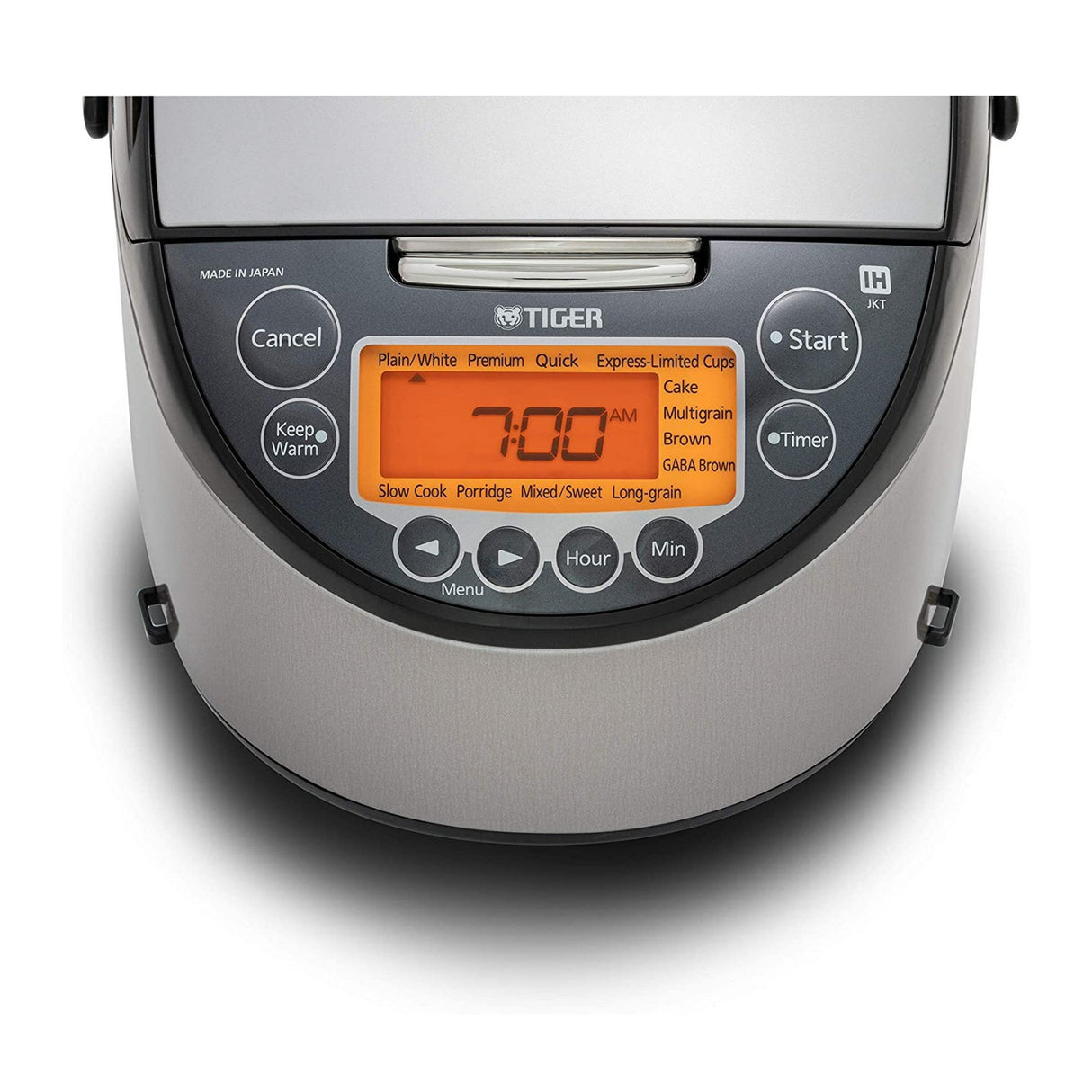 Tiger JKT-D18U 10-Cup Induction Heating Rice Cooker (Black and Stainless Steel)