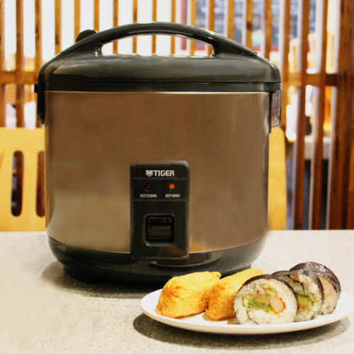 Tiger JNP-S18U 10-Cup Rice Cooker (Urban Satin) with Washing Bowl and Spoon