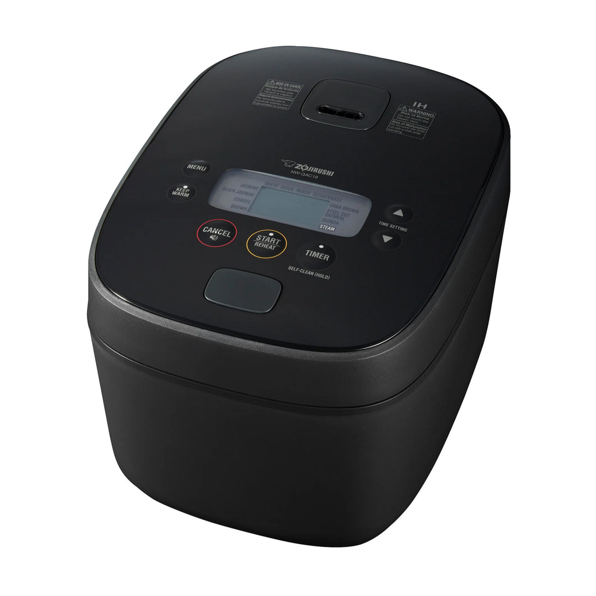 Zojirushi NW-QAC18 10-Cup Capacity Flat-Top Induction Cooker and Warmer (Black)