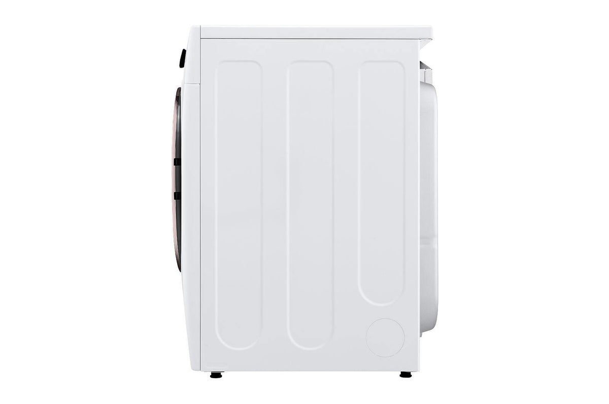 LG 7.4 Cubic Feet Smart Front Load Gas Dryer with TurboSteam Technology (White)