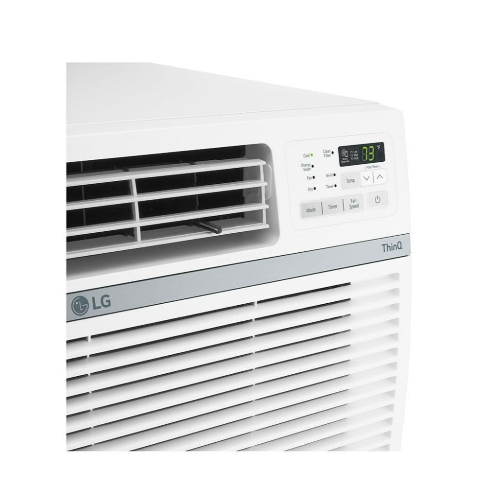 LG 18000 BTU Smart Wi-Fi Enabled Window Air Conditioner with Remote (White)