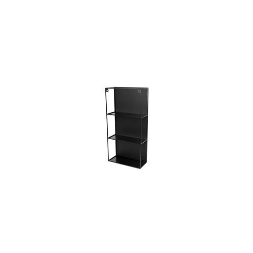 Umbra Cubiko Wall Mirror and Storage Unit (Black, 40 lb Capacity)
