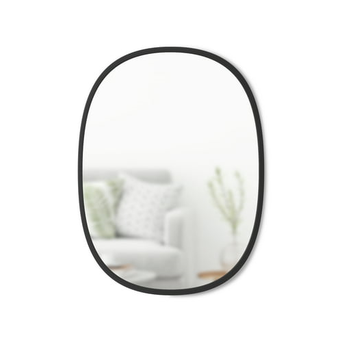 Umbra Hub Oval Mirror (Black, 18 x 24 Inch)
