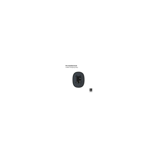 Umbra Hub Oval Mirror (Black, 18 x 24 Inch)