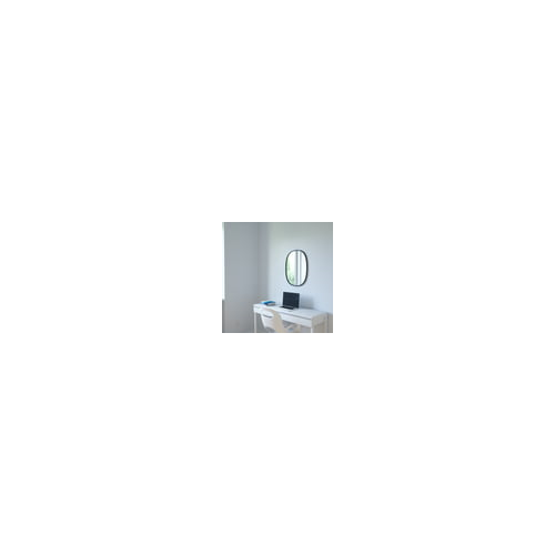Umbra Hub Oval Mirror (Black, 18 x 24 Inch)